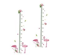 KOCKSHION Cartoon Height Sticker 2pcs PVC Growth Chart Wall Decal for Children with Growth Record and Removable Reusable Feature Suitable for Toy Stores and Amusement Parks