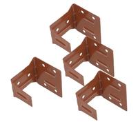 KOCKSHION Center Support Mounting Brackets and Home Living Rooms Office Partitions Easy to Install 4pcs Brown Metal , Sturdy Anchorage Blind Hardware Window Blinds