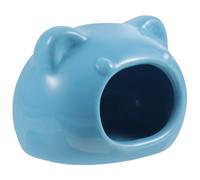 KOCKSHION Ceramic Hamster Nest Cooling Bed for Small Pets Safe Material Portable Home Decoration Blue