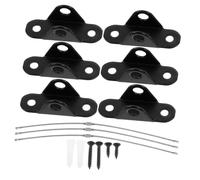 KOCKSHION Child-Proof Furniture Safety Strap Set for Cabinets and Furniture Anti Tip Black Nylon Adjustable Secure Anchors Suitable for Homes Boys and Girls 6pcs