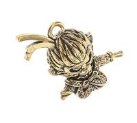 KOCKSHION Chinese Brass Keychain Charm Amulet for Wealth and Luck Feng Shui Pendant for Jewelry and Backpack Accessories