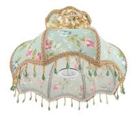 KOCKSHION Cloth Lamp Shade for Floor Lamps Princess Style with Romantic Lace Beads Elegant and Versatile Indoor Home Decor Accessory