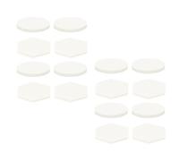 KOCKSHION Coral Affect for Ceramic 30pcs Bases Aquarium Breeding Frags Frag Lightweight White Hexagonal Plugs Live Rocks Does Not Suitable for Aquarium and Water Quality