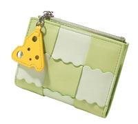 KOCKSHION Credit Card Holder Wallet for Women Leather Foldable Soft Simple Delicate Small Change Purse Id Card Holder Woven Short Wallet Coin Purse