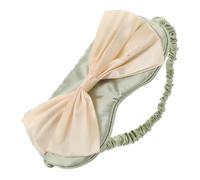 KOCKSHION Cute Bow Sleep Eye Mask Adjustable Light Blocking Eye Cover for Comfortable Sleep Travel Office Faux Silk for Total Darkness and Strong Comfort