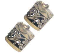 KOCKSHION DIY Copper Pendant 2Pcs Small Hanging Aromatherapy Jar Lightweight Charm for Home Decor and Craft Supply