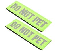 KOCKSHION Do Not Pet Reflective Service Dog Vest Patches 2pcs Adhesive Safety Back Patches for Harnesses Suitable for Assistance Dogs