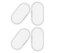 KOCKSHION Double Pedal Bass Drum Patch in White 4pcs Drumhead Protector Pet Material for Drum Impact Protection and Dampening for Rehearsal and Live Performance