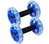 KOCKSHION Dual-wheel Ab Roller Fitness Device for Men and Women Portable Core Trainer for Abdominal Muscle Building Non-slip Handles for Stability Blue Tummy Shaping Equipment