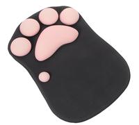 KOCKSHION Ergonomic Silicone Mouse Mat Cat Paw with Wrist Support Cute Kawaii Mouse Pad for Office and Home Less Fatigue Design with Soft Fabric Surface for Desk and Gaming