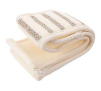 KOCKSHION Exfoliating Flax Bath Back Scrubber Towel Made of Sturdy Toweling Material, Foldable and Easy to Store for Effective Body Cleansing and Shower Use