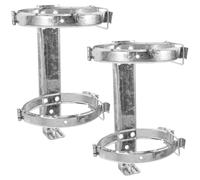 KOCKSHION Fire Extinguisher Mount Brackets Wall Holder Stainless Steel 2pcs Heavy Duty Fire Extinguisher Hanger with Space-Saving Design and Versatile Use for Truck and Car