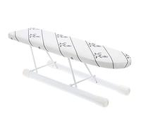 KOCKSHION Foldable Mini Tabletop Ironing Boards for Clothes and Skirts, Silver Cloth and Iron Sleeve Board with Non-slip Base, Compact Home Ironing Tool