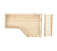 KOCKSHION Hamster Wooden Ladder Platform with Climbing and Small Solid Wood Base, Cage Accessory for Hamster, Chinchilla, and Guinea Pig Play and Exercise