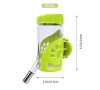 KOCKSHION Hanging Automatic Pet Water Feeder Green Dispenser for Small Dogs and Cats Nozzle Prevents Wet Fur Easy to Clean