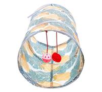 KOCKSHION Interactive Foldable Cat Tunnel for Indoor Cats and Small Pets Made of Sturdy Polyester, Relieves Stress and Boredom while Encouraging Exercise a Soft Tunnel Design