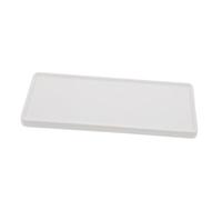 KOCKSHION Japanese Style Ceramic Sushi Tray Board Rectangular Matte White Porcelain Food Serving Plate for Sushi Cake and Appetizers Easy to Clean Decorative Tray for Home and Restaurant Use