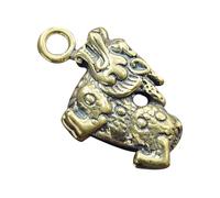 KOCKSHION Kirin Pixiu Keyring Pendant DIY Brass Charm for Jewelry Making Animal Decoration Keychain