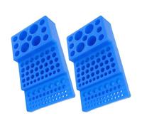 KOCKSHION Laboratory Test Tube Rack Pp Material 2pcs with 92 Holes Multi-size Specimen Tube Holder Rack 5.8-29.5mm Efficient Space Utilization for Centrifuge Vials for Chemistry