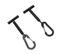 KOCKSHION Lightweight Black Aluminum Fishing Line Holder Tippet Line Storage with Buckle Portable Rustproof Fishing Tool for Organized Spool Carrying and Easy Access
