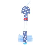 KOCKSHION Lightweight Reusable Parrot Bird Diaper Flight Suit in Blue Waterproof Cloth with Bowknot for Parakeet and Cockatiels during Holiday or Party Random Color