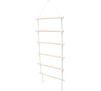 KOCKSHION Macrame Lightweight and Elegant Made of Wood and Cotton Rope Boho Hair Clip Organizer Wall Hanging Holder Hair Accessory Storage Rustic for Wall Or behind The Door Nursery Decor