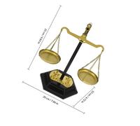 KOCKSHION Metal Balance Scale Desktop Decoration, Vintage Lawyer Justice Scale Table Centerpiece, Metal Libra Theme Home Office Décor Accent