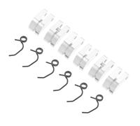 KOCKSHION Metal Clutch Shoe Enhancing Performance with Spring Kit 6 Sets Professional Upgrade Part Sturdy Silver Metal Material for 1:8 Scale Rc Car Engine for Model Cars Kits