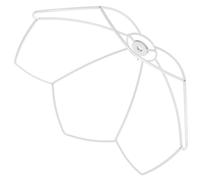 KOCKSHION Metal DIY Lampshade Frame for Home and Office Use, Stable and Practical Wire Lamp Shade Bracket with Modern Rustic Style in White