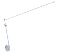 KOCKSHION Metal Trashcan Pedal Replacement Part for 100l Large Outdoor Garbage Bin, Sturdy Metal Pedal for Tall Trash Bin, Suitable for Garden and Outdoor Use