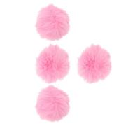 KOCKSHION Microphone, 4pcs and Pink Furry Wind Muff Cover for Lightweight Artificial Fur Windproof Windscreen Protective Cover Handheld Microphone Recording Devices for Event Use