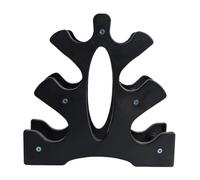 KOCKSHION Multilevel Dumbbell Storage Holder Compact 3-Tier PP Rack with Plastic Coating for Small Home Gym Fitness Equipment Storage