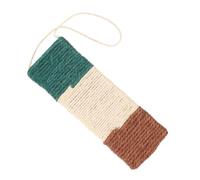 KOCKSHION Natural Sisal Cat Scratcher Mat with Bohemian round Design, Door Hanging and Wall Floor Mount Options, Indoor Claw Trimming Pad with Tightly Woven Surface and Smooth Edges