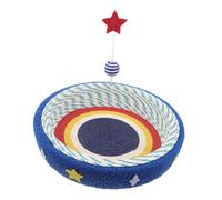 KOCKSHION Night Cat Scratcher Bed Round Nest for Indoor Cats Up to Scratch Resistant Lounge Couch Exercise and Furniture Protection with Modern Aesthetic Design