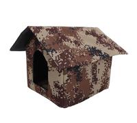KOCKSHION Outdoor Cat House for Small Cats and Kittens Multi-functional Cloth Shelter with Insulated Design and Windproof Protection for Cold Winter Lightweight under 1.5 Kg