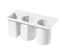 KOCKSHION Pen Container Multi-compartment Design -compartment White Hips Material for Organizing Cosmetics and Jewelry Desktop on Desk in Hotel or Laboratory