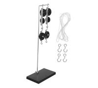KOCKSHION Physics Pulley Kit with Galvanized Base for Science Class Single Double Pulley System for Physics Experiments Lightweight for Educational Mechanics Teaching