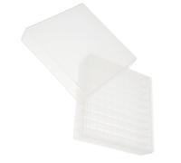 KOCKSHION Plastic Cryovial Tube Box with Cover, 100-Well Cryogenic Storage Organizer for Laboratory and Scientific Research Applications
