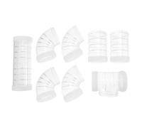 KOCKSHION Plastic Hamster Cage Tunnel Tube Maze Connector DIY Extension for Small Animals White External Cage Accessory for Hamsters and Squirrels