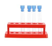KOCKSHION Plastic Test Tube Holder Rack with Stopper Laboratory Test Tube Support for School Chemistry Lesson and Scientific Experiments with Well-polished Smooth Surface