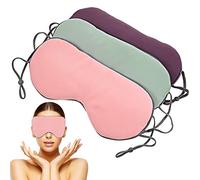 KOCKSHION Portable Sleeping Eye Comfortable Fit with Adjustable Strap 3pcs and Lightweight Polyester Material for Nap at Noon and Repose During Travel