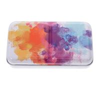 KOCKSHION Portable Watercolor Paint Box with Empty Pigment Storage Pans and Color Fixing Palette Lightweight DIY Paint Case for Artists Students and Craft Painting