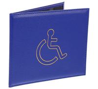 KOCKSHION PU and PVC Material Disability Card Sleeve with Multiple Slots, Lightweight ID and Bank Card Protector, Anti-False Use Business Card Holder for Disability and Social Security