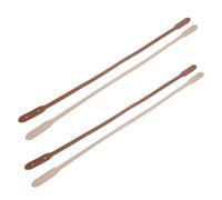 KOCKSHION Pu Handbag Handles Straps Versatile Quick Installation Bag Straps 4pcs with Rivets for Purse Making and Shopping
