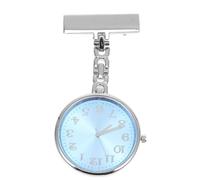 KOCKSHION Quartz Nurse Pocket Watch with Dial and Clasp-on Design, Alloy and Glass Key-Shaped Pendant Watch for Clinic Use, Suitable for Paramedics