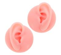 KOCKSHION Realistic Silicone Ear Model for Jewelry Display Piercing Practice Mold Lifelike Ear Holder for Earrings Training Supplies for Piercing Practice and Jewelry Organization