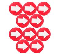 KOCKSHION Reflective Arrow Direction Signs 10Pcs Waterproof PVC Trail Markers for Outdoor Camping and Stairway Safety Guidance