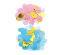 KOCKSHION Round Gender Reveal Confetti for Shower Pink Blue Table Scatter Decorations Party Supplies Easy Cleanup for Memorable Celebration
