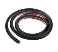 KOCKSHION Rv Rain Gutter Water Diverter Strip Self-Adhesive TPE Black Cuttable Roof Rainwater Drain for Camper Van Outdoor Use