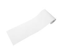 KOCKSHION Self-Adhesive Flexible PVC Skirting Board Trim 5M X 12Cm White Wood Grain Peel and Stick Baseboard Molding for Wall, Door, and Cabinet Edge Protection in Living Room and Hallway